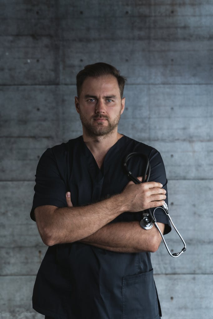 Close-up Photo of a Male Doctor